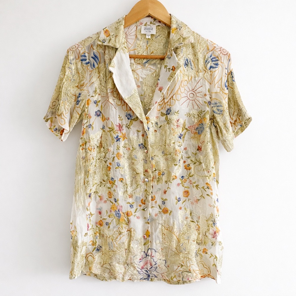 HEMANT & NANDITA Multicolor Floral Blouse